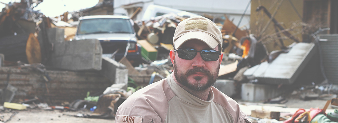 James L. Clark at the New Orleas Convention Center during Hurricane Katrina